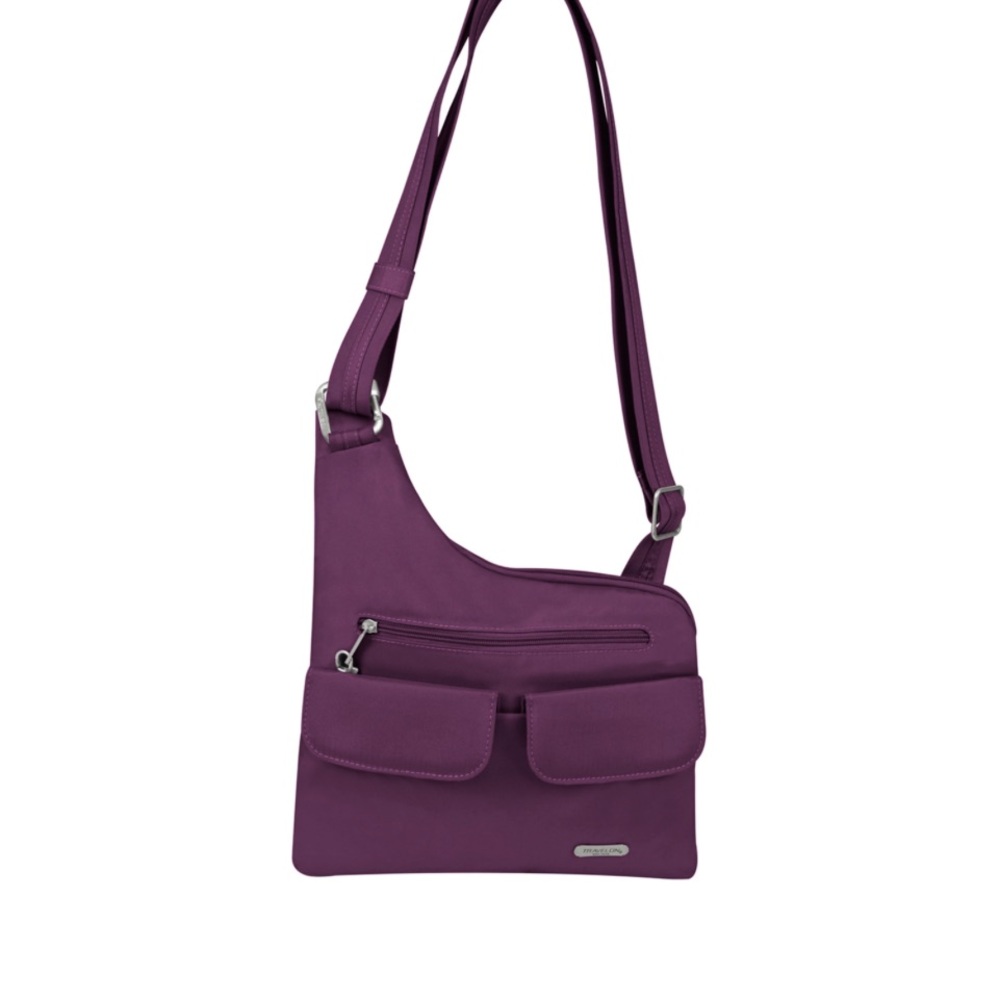 Travelon Anti-Theft‎ Purple Crossbody Messenger Bag RFID Blocking